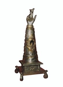 Relikwie van de rechterarm van Zuster Sainte Scholastique (Scholastique) (480-543), stichter van de Orde van de Benedictijnen