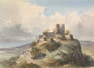 Ruïnes op een heuvel