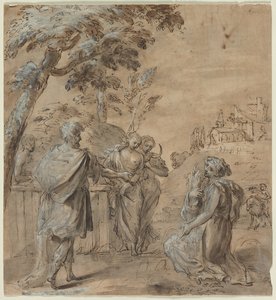 Ruth en Boaz (recto)