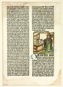 De heilige Conrad uit Der Heiligen Leben, Winterteil (Levens van de Heiligen, Wintertijd), Plaat 40 uit Houtsneden uit Boeken van de 15e Eeuw door Unknown artist