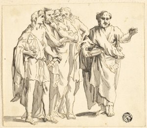 Sint Paulus Predikend door Unknown artist