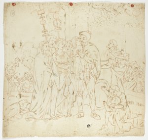 Scène uit de Romeinse geschiedenis door Unknown artist