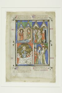 Scènes uit de wonderen van Sint Pieter, uit een Bijbel Historiale of Pictorial Nieuw Testament