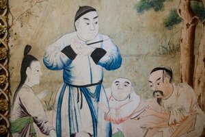 Scènes uit het dagelijks leven in China (detail) door Unknown artist
