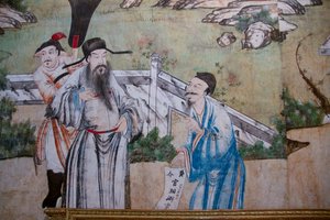 Scènes uit het dagelijks leven in China (detail) door Unknown artist