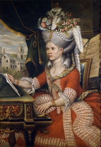 Zangeres Therese (Teresa) Lanti, minnares van Casanova. Anoniem. Scala Museum, Milaan.