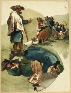 Schetsen van reizigers