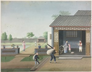Doek spinnen, theebladeren voorbereiden, zijde voorbereiden door Unknown artist
