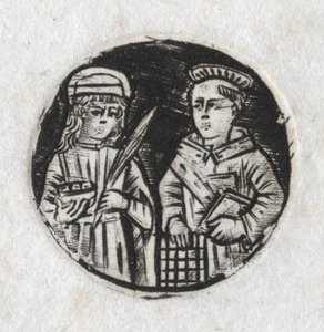 St. Laurentius en St. Lucia door Unknown artist