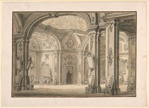 Toneelontwerp: Galerij in een paleis