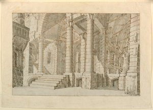 Toneelontwerp, interieur van gevangenis