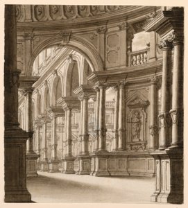 Toneelontwerp, Interieur van Renaissance Portiek door Unknown artist