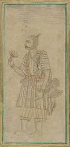 Staande figuur van een man, een sadhu