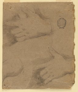 Studie: Drie linkerhanden door Unknown artist