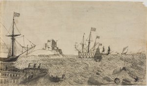 Zweedse boten voor de kust