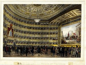 Teatro La Fenice (De Feniks) door Unknown artist
