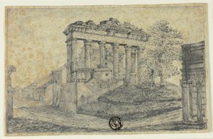Tempel van Concord aan de voet van Campidoglio