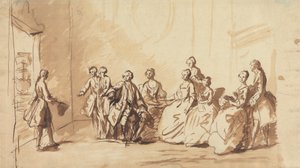 De aankomst van prins Frederik uit Hannover in 1728?