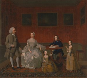 De familie Buckley-Boar door Unknown artist