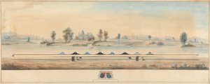 De Eton Boot op het Jaagpad van de Theems: Windsor Castle op de Achtergrond door Unknown artist
