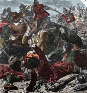 De Fransen veroveren Milaan - De belegering van Milaan 1499 door Unknown artist