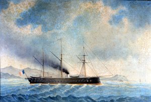 De Fregat Glory. 1859. door Unknown artist