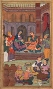 De Bruiloft te Kana, uit een Spiegel van Heiligheid (Mir’at al-quds) van Vader Jerome Xavier