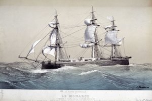 De Monarch, Engelse vloot, circa 1850