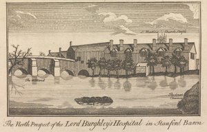 Het noordelijke uitzicht van het Lord Burghley