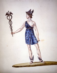 De Romeinse god Mercurius of Hermes bij de Grieken door Unknown artist