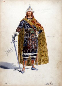 Het personage van Prins Igor voor de opera met dezelfde naam door Alexander Borodine, gecreëerd tussen 1869 en 1886.