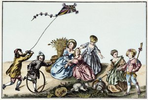 De vlieger in de 18e eeuw