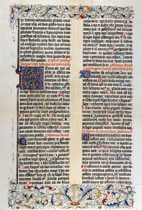 De Latijnse Bijbel van Gutenberg met 42 regels - 1455. door Unknown artist