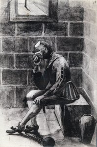 De man met het ijzeren masker, staatsgevangene geïnterneerd in de gevangenis van het Heilige Eiland Margarita.