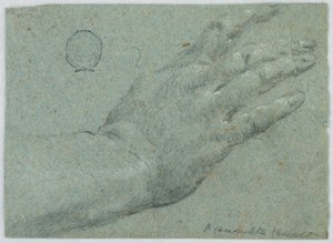 De rechterhand van een man door Unknown artist
