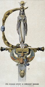 Het erezwaard aangeboden aan Commandant Marchand - in Le petit Journal van 28/05/1899