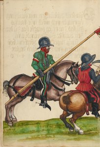 Drie ruiters in harnas uit de tijd van keizer Sigismund