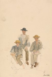 Drie Mannen (31 jan/68) door Unknown artist