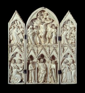 Drieluik van Saint-Sulpice du Tarn: Kruisdraging, Kruisiging, Kruisafneming, Aanbidding der Wijzen, Glorieuze Maagd, Presentatie in de Tempel door Unknown artist