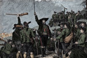 Tiroolse patriot Andreas Hofer (1767-1810) - Opstand van Tirol in 1809: De Tiroolse patriot Andreas Hofer door Unknown artist