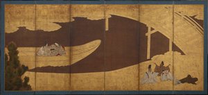 Ukifune, uit het Verhaal van Genji door Unknown artist
