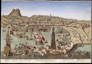 Uitzicht op Barcelona en zijn haven - optisch zicht