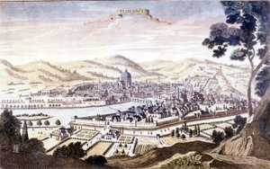 Zicht op Florence in de 18e eeuw