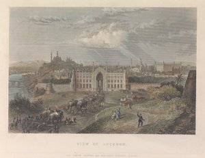 Uitzicht op Lucknow door Unknown artist