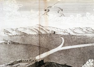 Uitzicht op Sultanie - in Journal of the voyage of the Knight Chardin, Persia and East Indies, by the Black Sea and the Colchide