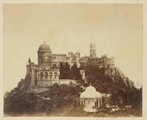 [Uitzicht op het Palácio da Pena, Portugal].