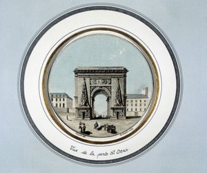 Uitzicht op de St Denis-deur