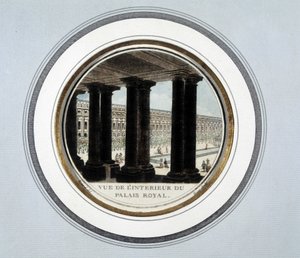 Uitzicht op het interieur van het Koninklijk Paleis