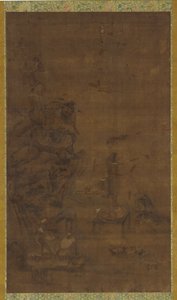 Zhong Kui Temt de Vijf Pestilenties door Unknown artist