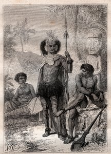 Inboorlingen van de Marquesaseilanden - Reis van kapitein James Cook